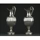 Pair of Spanish Solid Silver Jugs. Years 50 of the XX Century. 900 grams