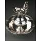 Important Solid Silver Ewer by Emile Hugo. Paris, circa 1860. Weight: 2,7 Kilos