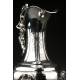 Important Solid Silver Ewer by Emile Hugo. Paris, circa 1860. Weight: 2,7 Kilos