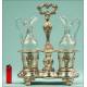 French Vinaigrettes, Solid Silver, XIX Century. Large size. Original glassware