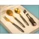 Silver and gold plated hors d'oeuvre serving set.