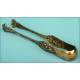 Silver and gold plated hors d'oeuvre serving set.