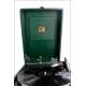 Elegant Antique Suitcase Gramophone His Master's Voice. Model 102C. Great Britain, 1939