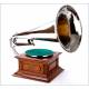 Impressive Gramophone His Master's Voice Monarch Junior Model. Great Britain, 1913