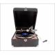 Antique His Master's Voice Working Suitcase Gramophone. Great Britain, 1930s