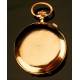 Antique 18K Solid Gold Pocket Watch with Chronograph and Chime. Circa 1900