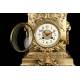 Antique Bronze Mantel Clock. France, XIX Century