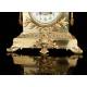 Antique Bronze Mantel Clock. France, XIX Century