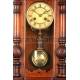 Fantastic wall clock with Junghans chime. 1890