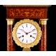 Antique Portico Mantel Clock with gilt pendulum. France 1900