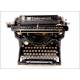 Antique Underwood 3 Typewriter with Spanish Keyboard. USA, 1920's