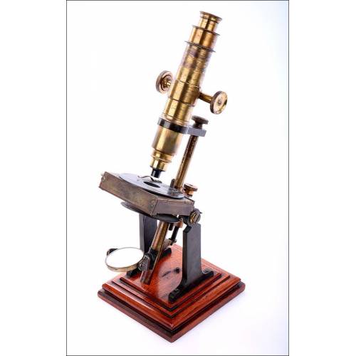 Rare Antique Microscope from XIX Century.