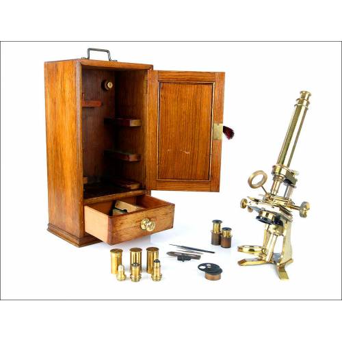 Antique Baker Microscope, England, ca.1870.