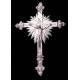 Antique Solid Silver Crucifix. Austro-Hungary. XVIII- XIX CENTURY