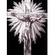 Antique Solid Silver Crucifix. Austro-Hungary. XVIII- XIX CENTURY