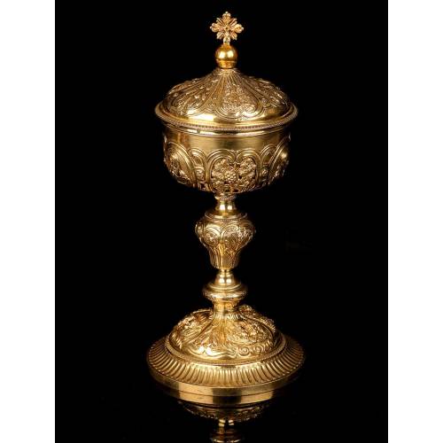 Antique Silver Ciborium, XIX Century