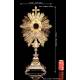 Large Antique Silver Monstrance, XIX Century.