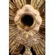 Large Antique Silver Monstrance, XIX Century.