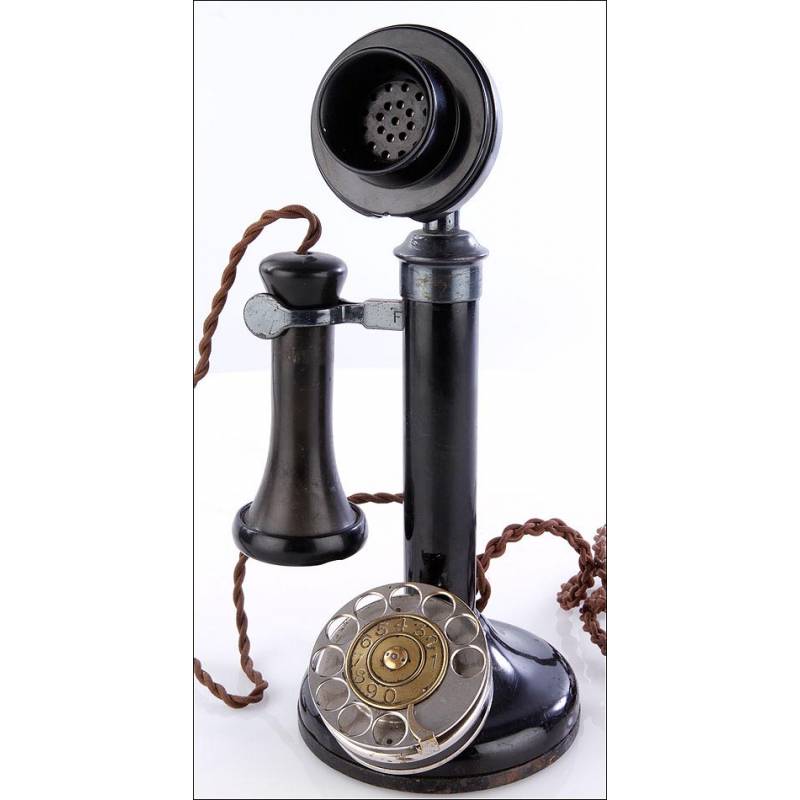 Antique Candle Type Telephone. It works. Year 1930