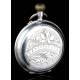 Antique Saboneta Pocket Watch. Solid Silver. Switzerland, 1900