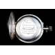 Antique Saboneta Pocket Watch. Solid Silver. Switzerland, 1900