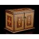 Great Antique Arabic Chest of Beautiful Design. Manufactured Circa 1920