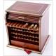 Antique Mahogany Cigar Humidor. Early 20th Century