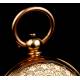 Antique G. G. Huguenin Pocket Watch. A. Huguenin. 18K gold. Switzerland, 1870