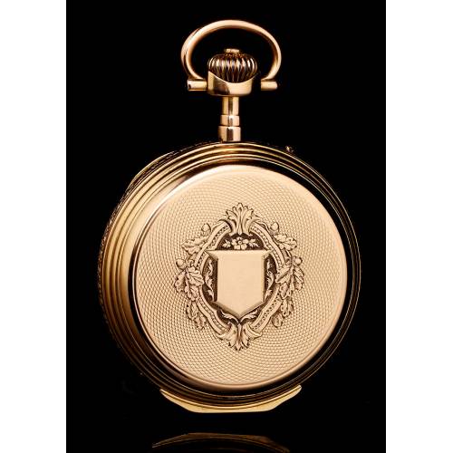 Reloj Ginebrino Antiguo Grosclaude. Oro Macizo de 18 K. Suiza, 1900