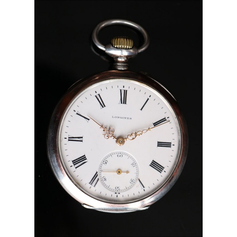 Antique Lepine Pocket Watch, Longines Brand, 1900