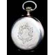 Antique Lepine Pocket Watch, Longines Brand, 1900