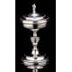 Antique Solid Silver Ciborium, Madrid, 1853