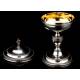 Antique Solid Silver Ciborium, Madrid, 1853