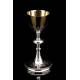 Antique Silver Chalice and Paten. France, 1900