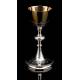 Antique Silver Chalice and Paten. France, 1900