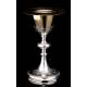 Antique Silver Chalice and Paten. France, 1900