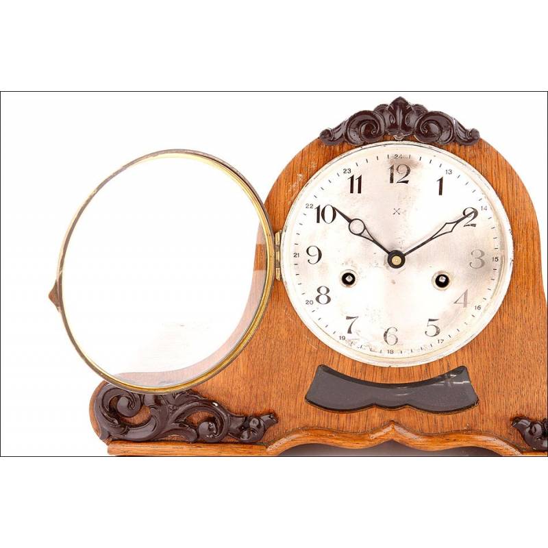 Reloj de pared de 50 cm de hierro con mecanismo fijo