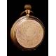 J. Trilla Antique Pocket Watch. Double Dial. Switzerland, Circa 1890