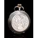 Antique Pocket Watch. Solid Silver. Switzerland, 1900