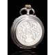 Antique Pocket Watch. Solid Silver. Switzerland, 1900