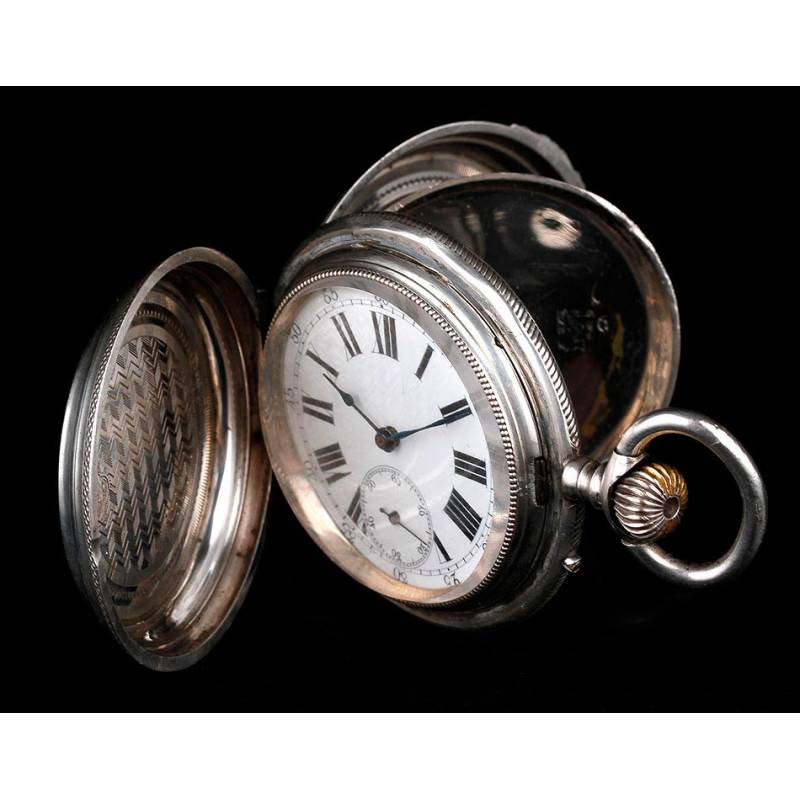 Old silver best sale pocket watch