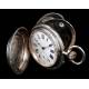 Antique Pocket Watch. Solid Silver. Switzerland, 1900