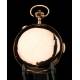 18K gold pocket watch with Quarter and Chronometer strike, early. Switzerland, S. XX