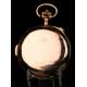 18K gold pocket watch with Quarter and Chronometer strike, early. Switzerland, S. XX