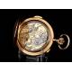 18K gold pocket watch with Quarter and Chronometer strike, early. Switzerland, S. XX