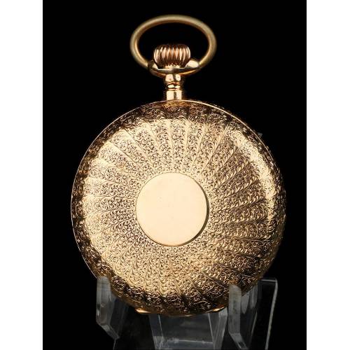 18K Gold Pocket Watch, Antique, Ppios. S. XX