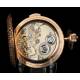 Antique Le Phare 18K Le Phare 18K Minute Repeater Pocket Watch, Ppios. S. XX