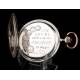 Antique Silver Pocket Clock, 1920-22