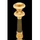 Antique Bronze Candlesticks, S. XIX.