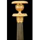 Antique Bronze Candlesticks, S. XIX.